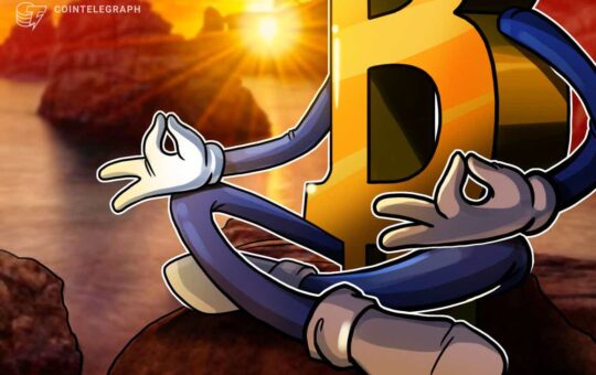 Bitcoin cools from 1-week highs with key long-term metric echoing $44K
