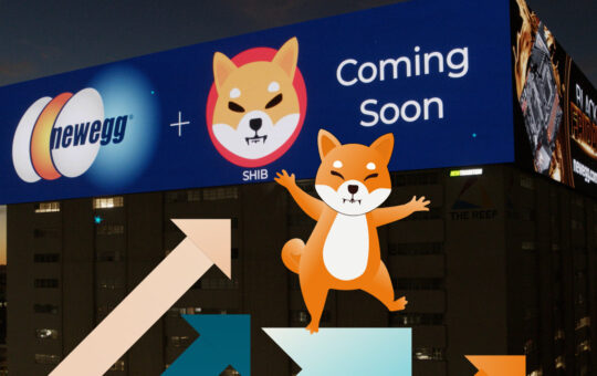Retail Giant Newegg Unveils Shiba Inu Support on Massive Billboard — SHIB to Be Accepted for Payments in December